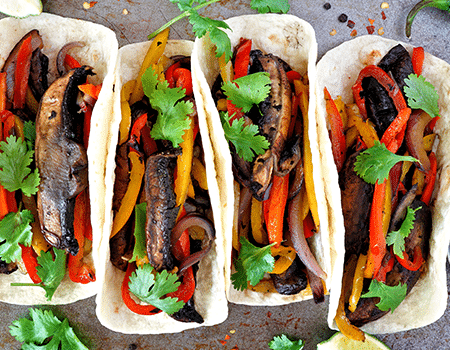 Fajitas vegetarianas