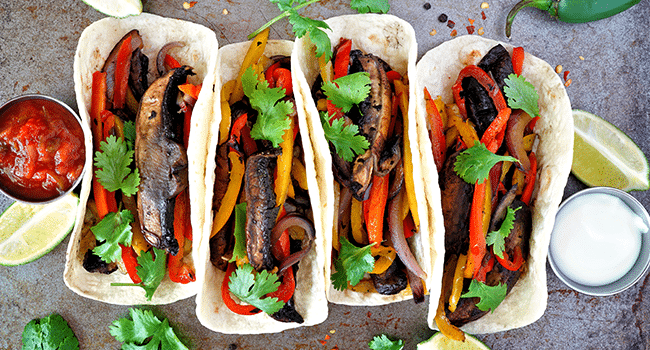 Fajitas vegetarianas