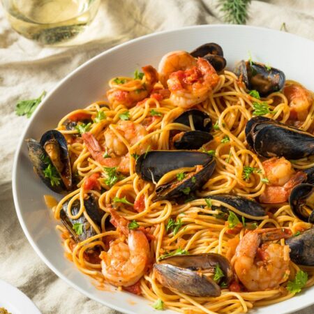 Pasta con Mariscos
