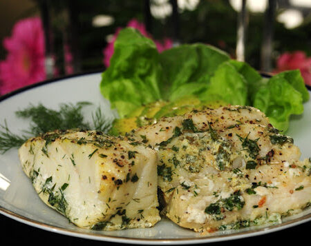 Filete de robabalo a las finas yerbas